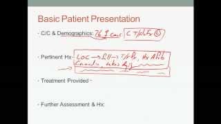 EMS Patient narrative and presentation [upl. by Olfe]