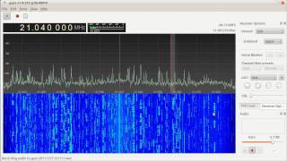 HF2V 15m CW with Funcube Dongle  HF kit [upl. by Curt664]