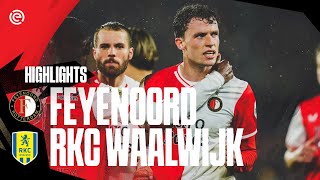 Matswinner 😮‍💨  Highlights Feyenoord – RKC Waalwijk  Eredivisie 20232024 [upl. by Hnahk979]