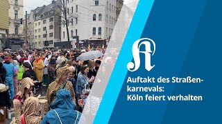 Weiberfastnacht Köln feiert verhalten [upl. by Valenta]