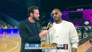 Carmelo Anthony interview  Round 1 NBL25 [upl. by Yednil432]