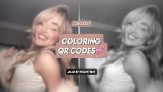 COLORING QR CODES  ★  video star [upl. by Edny509]