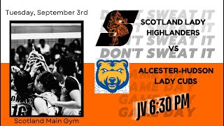 JV  AlcesterHudson Lady Cubs vs Scotland Lady HighlandersJVVB [upl. by Eupheemia]