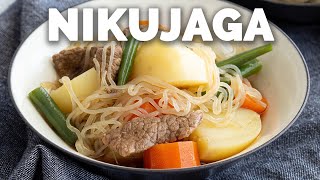 One Pot Nikujaga  Japanese Beef and Potato Stew [upl. by Albarran314]