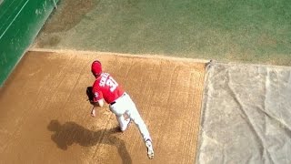 Exclusive video of Max Scherzer nohitter bullpen warmup pregame 62015 [upl. by Conni136]