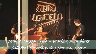 Danne Jonsson Trio  Workin man blues  Sollefteå Bluesförening Nov 16 2024 [upl. by Kcirederf297]