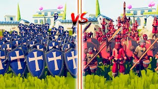 NORWAY ARMY vs KNIGHT ARMY  Totally Accurate Battle Simulator TABS [upl. by Itch]