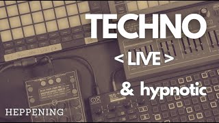 Techno Live Impro  Hardware Synths [upl. by Ebsen]