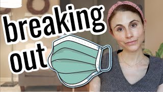 Tips for acne breakouts while wearing a mask Dr Dray [upl. by Ymassej]