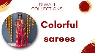 Colorful Sarees  975 shipping  22nd October 2024 [upl. by Isac]