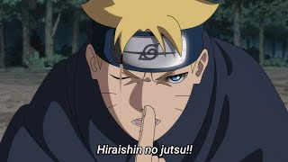 Boruto uses quotHiraishin no jutsuquot  Fan Animation [upl. by Nawyt551]