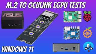 External Graphics card test with M2 to Oculink adapter [upl. by Etteragram]