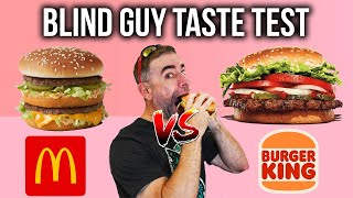 Big Mac vs Whopper  Blind Guy Taste Test [upl. by Corie]