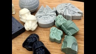 Making Star Wars Shaped Soap [upl. by Ahsimet37]