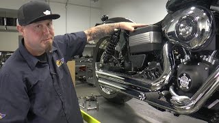 How to Install the Vance amp Hines Big Shot Staggered Exhaust by JampP Cycles [upl. by Chilt]