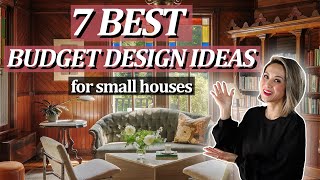 7 BEST INTERIOR DESIGN IDEAS FOR SMALL HOUSES with a low budget [upl. by Chung436]