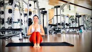 2 Mins Gentle amp Nice Yoga Flow to Wake up Inner Peace inside Your Self  Yoga Day by Day 🙏🧘🏻‍♀️🕉️ [upl. by Mure]