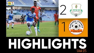 MATCH HIGHLIGHTSMTN Super League Zesco United 2 1 Kansanshi Dynamos Week 25 2023 24 [upl. by Tereve]