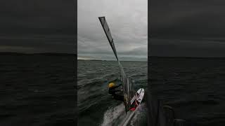 Bblsurfer on a mission at National slalom races in the Netherlands windsurfing water race [upl. by Ofilia]