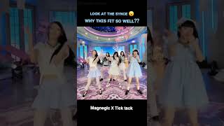 Magnetic or tick tack kpop illit youtubeshorts youtube shorts shortvideo love dance song [upl. by Nikoletta]