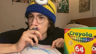 ASMR Coloring With Crayons 🖍️ [upl. by Hnid]