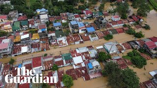 Super Typhoon Manyi brings flooding and strong winds to the Philippines [upl. by Conlin257]