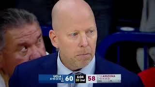 Technical foul on UCLA coach Mick Cronin vs Arizona [upl. by Aicetel]