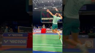 Popov Hard Smashes at Denmark Open smash smashing badmintonsmash [upl. by Nahtam]