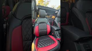 Black amp Red custom leather for a 2022 Ford Bronco [upl. by Dinesh]