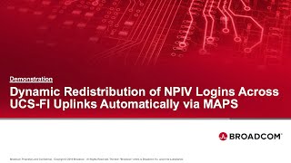 Dynamic Redistribution of NPIV logins with Cisco UCS and Brocade SAN  Automatically with MAPS [upl. by Irac]