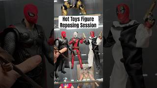 Hot Toys Figure Reposing Session hottoys actionfigures deadpool spiderman captainamerica [upl. by Anilatac31]