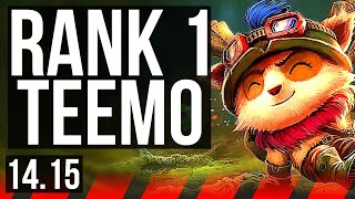 TEEMO vs NASUS TOP  Rank 1 Teemo 800 2100 games 6 solo kills  NA Challenger  1415 [upl. by Snow]