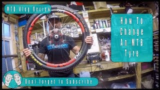 How To Change a Tubeless Mountain Bike Tyre Tire [upl. by Carol-Jean593]