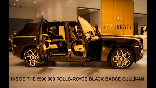 Inside the 590000 2023 Black Badge Cullinan  Rolls Royce Ultra Luxury SUV [upl. by Zales]