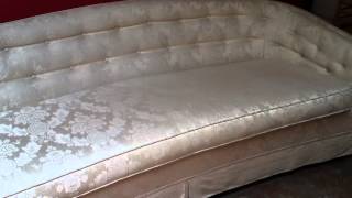 Hollywood Regency Curved White Sofa [upl. by Undine]