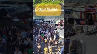 Züri Fäscht  Chaos beim Bahnhof Zürich Stadelhofen  Stadt Zürich  Schweiz 2023  shorts [upl. by Titos474]