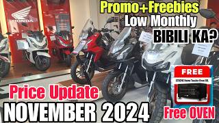 Bibili Ka Ba  New Honda Motorcycle  November 2024  Price  Promo Freebies Installment [upl. by Hanford]