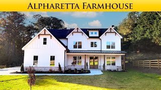 New Modern Luxury Farmhouse Living in Alpharetta Georgia [upl. by Shalne324]