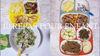 REPAS POUR ENFANT  10 idées repas pour enfant [upl. by Naillimixam496]