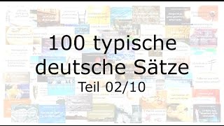 100 typische deutsche Sätze  Deutsch lernen  wichtige Sätze 210 [upl. by Nnov]