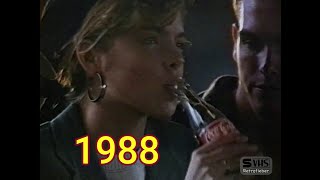 RTLplus Werbelock von 1988 mit legendärer Coca Cola Werbung  VHS LP Aufnehme  Reklame [upl. by Davide582]