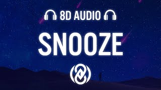 SZA  Snooze Acoustic ft Justin Bieber Lyrics  8D Audio 🎧 [upl. by Anniram]