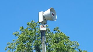 Federal Signal 2001130 alert 30sec Spottsville elementary school in polaroid Henderson county KY [upl. by Terena161]