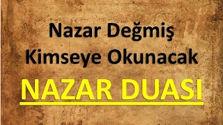 Nazarı yok eden dua  nazar duası [upl. by Nairrod]