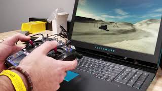 Using FPV Freerider Simulator with a Flysky FSI6 transmitter to learn how to fly a quadcopter [upl. by Shulamith]