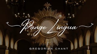 Pange Lingua  Gregorian Chant [upl. by Willett]