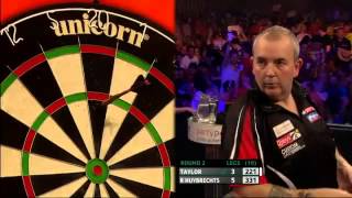 Phil Taylor vs Ronnie Huybrechts European Darts Championships 2013 Second Round YouTube [upl. by Nimaj]