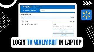 Walmart  How to Login Sign In Walmartcom  Laptop [upl. by Siger651]