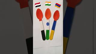 Flag Drawing 🇮🇳 Flag Painting shorts 15august 26january happy independence day republicday yt [upl. by Nuhs]