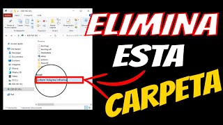 😲Como ELIMINAR La CARPETA System Volume Information de una Memoria USB Utilizando CMD [upl. by Oninrutas]